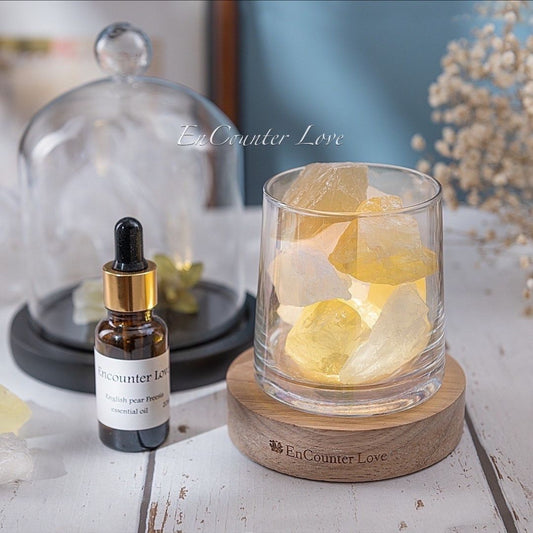 『雙色』黃/白水晶(財富/能量) 贈擴香精油 20ml