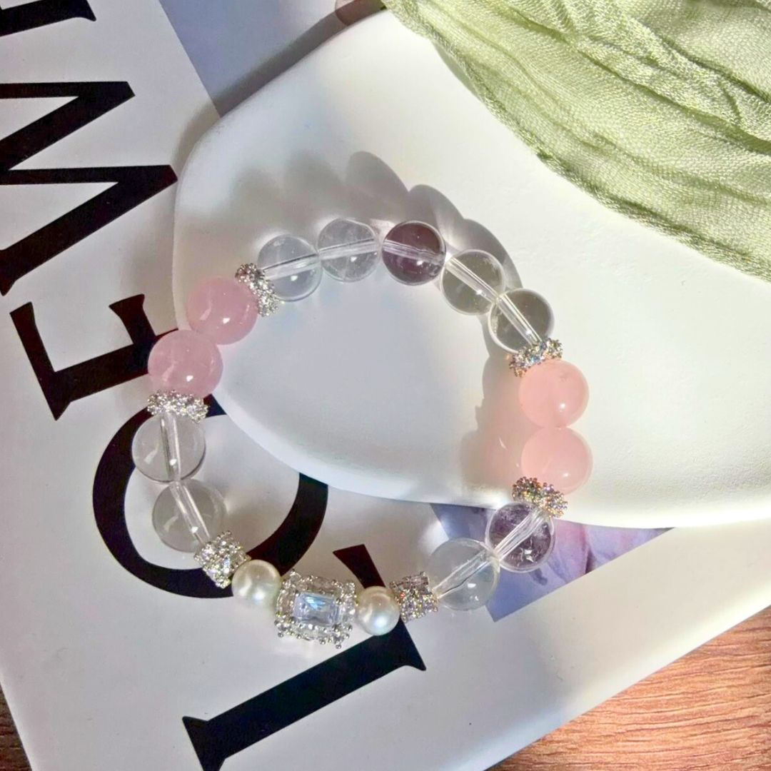 🆕【幽月】白水晶。粉晶。紫晶。珍珠。鋯石