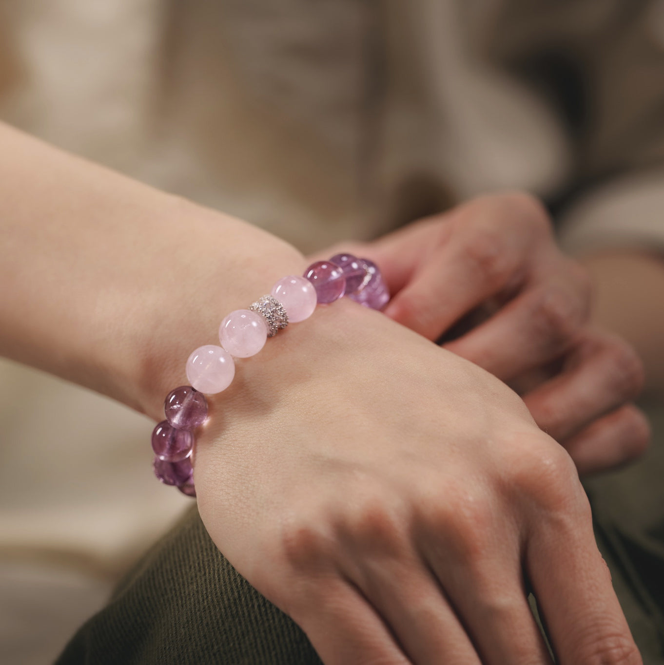 【紫纓】紫塔晶。薰衣草紫。馬粉晶