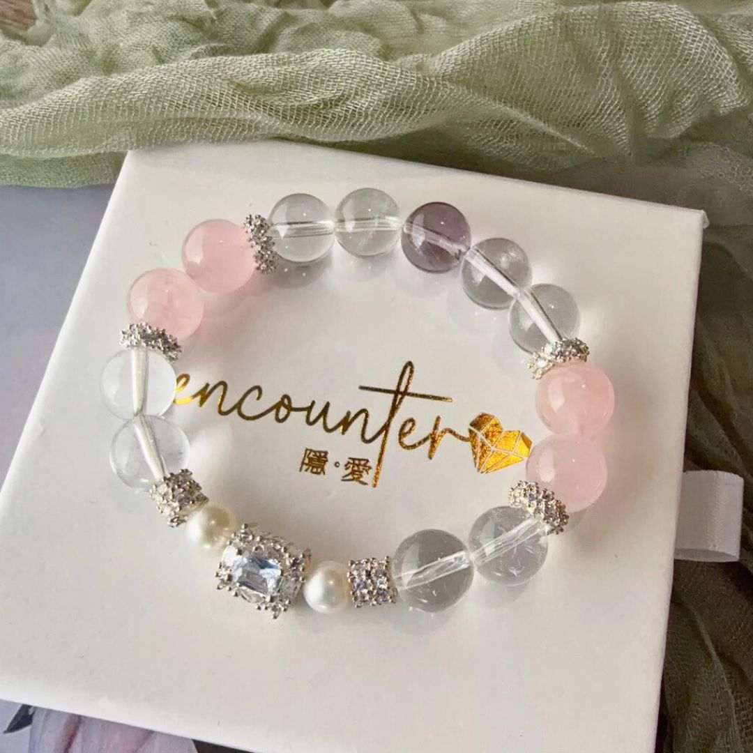 🆕【幽月】白水晶。粉晶。紫晶。珍珠。鋯石