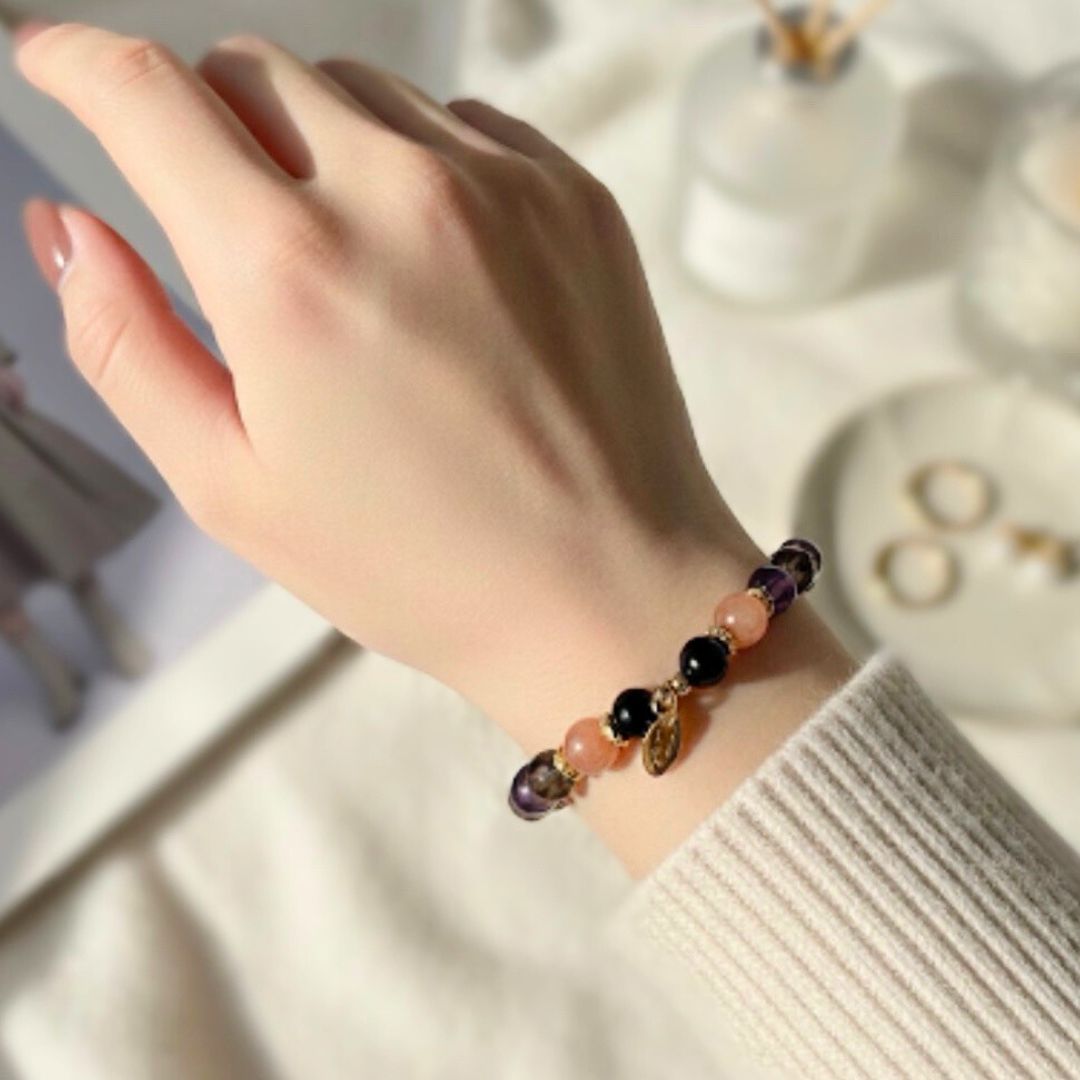 🆕【彩蝶】紫水晶。茶晶。鷹眼石。太陽石。黑瑪瑙。白瑪瑙