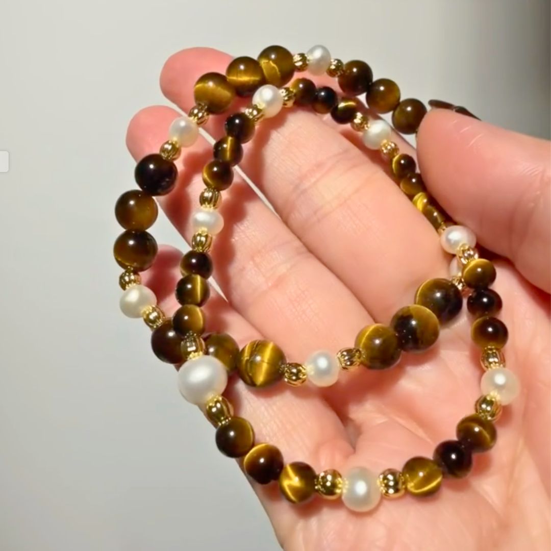 🆕【虎媚】黄虎眼。天然珍珠