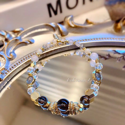 【咖啡奶茶】茶晶。白瑪瑙。灰月光石